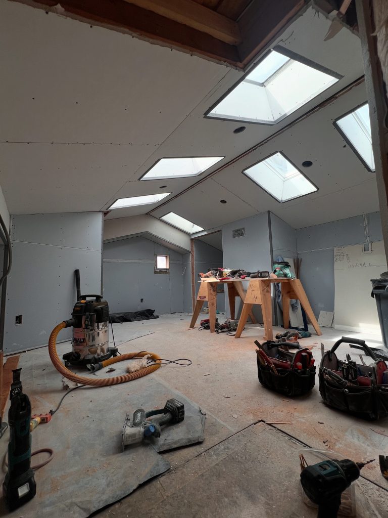 Skylit room · the hardest light